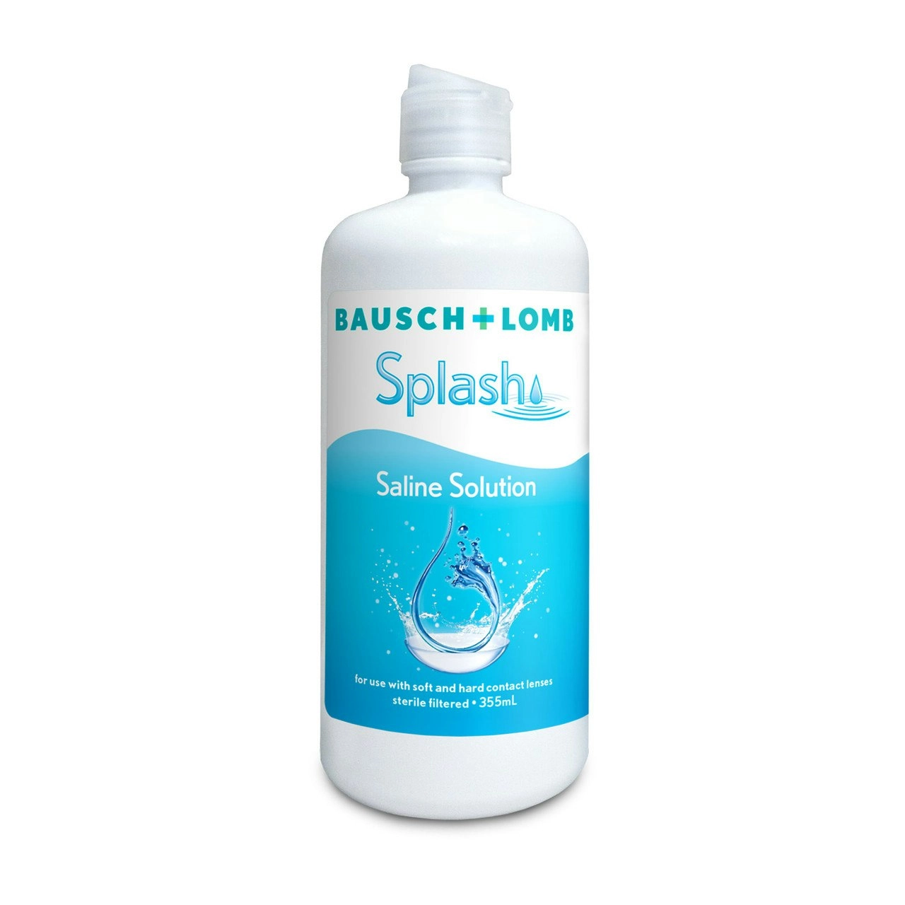 Bausch & Lomb Splash Saline Solution 355ml