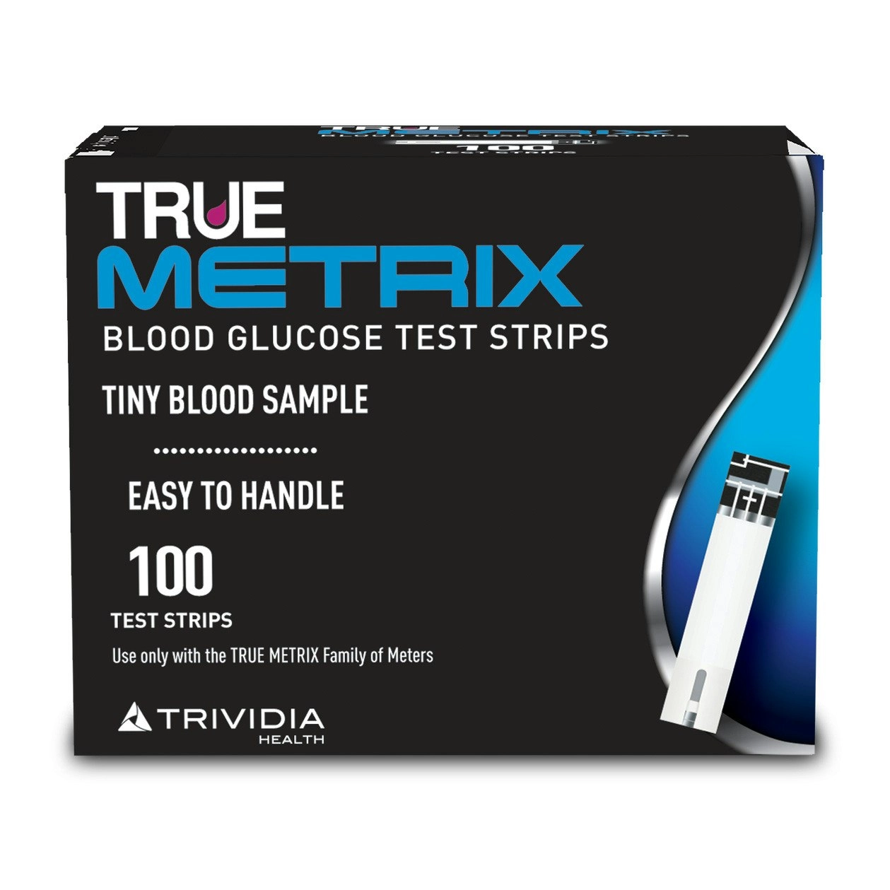 True Metrix Blood Glucose Test Strips 100