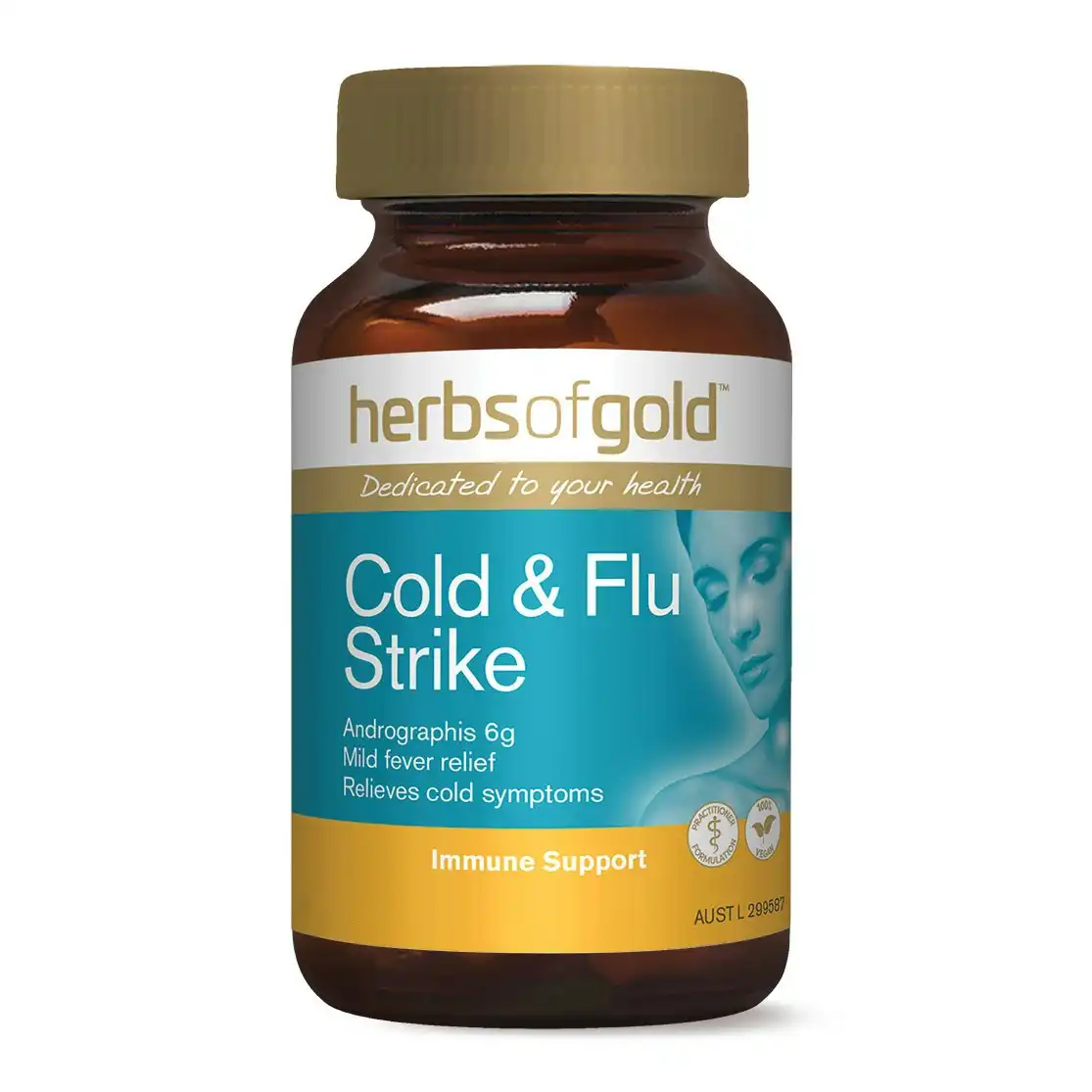 Herbs Of Gold Cold & Flu Strike 30 Tablets