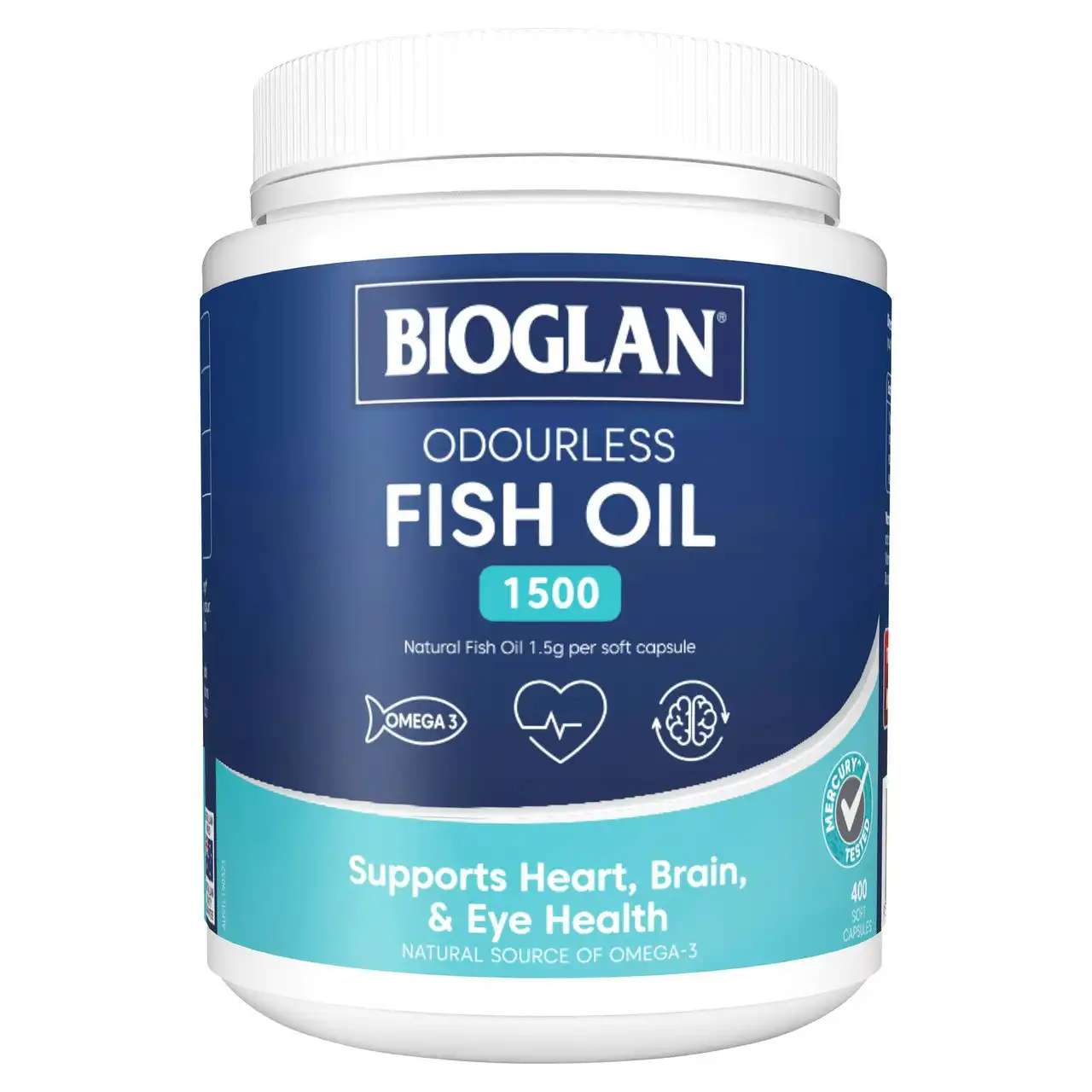 Bioglan Odourless Fish Oil 1500mg 400s