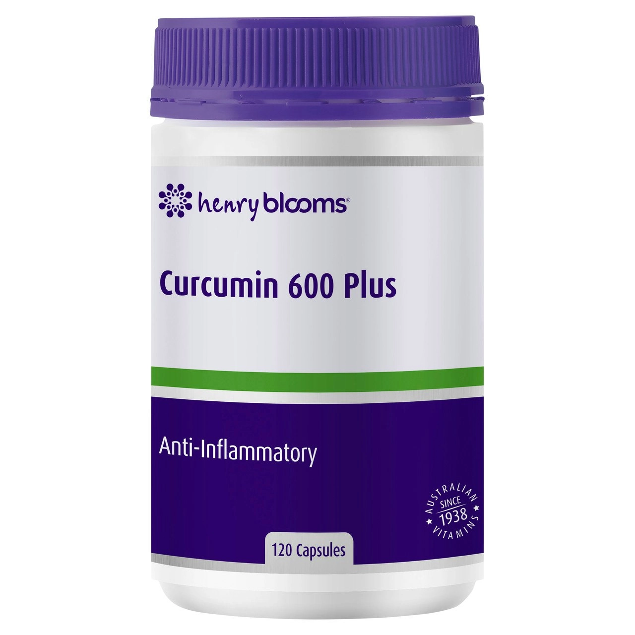 Henry Blooms Curcumin 600 Plus 120 capsules