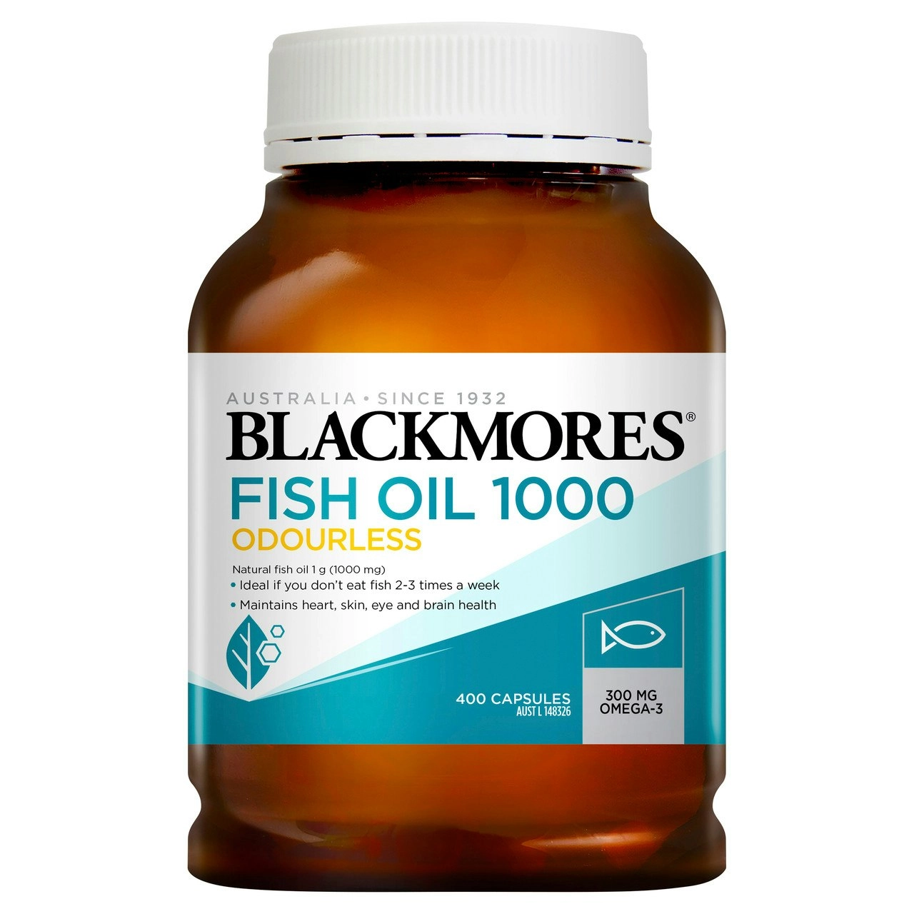 Blackmores Fish Oil Odourless 1000 400 Capsules