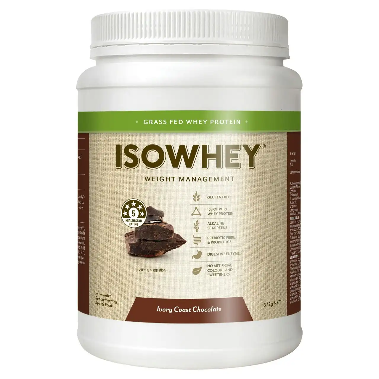 IsoWhey Ivory Coast Chocolate 672g