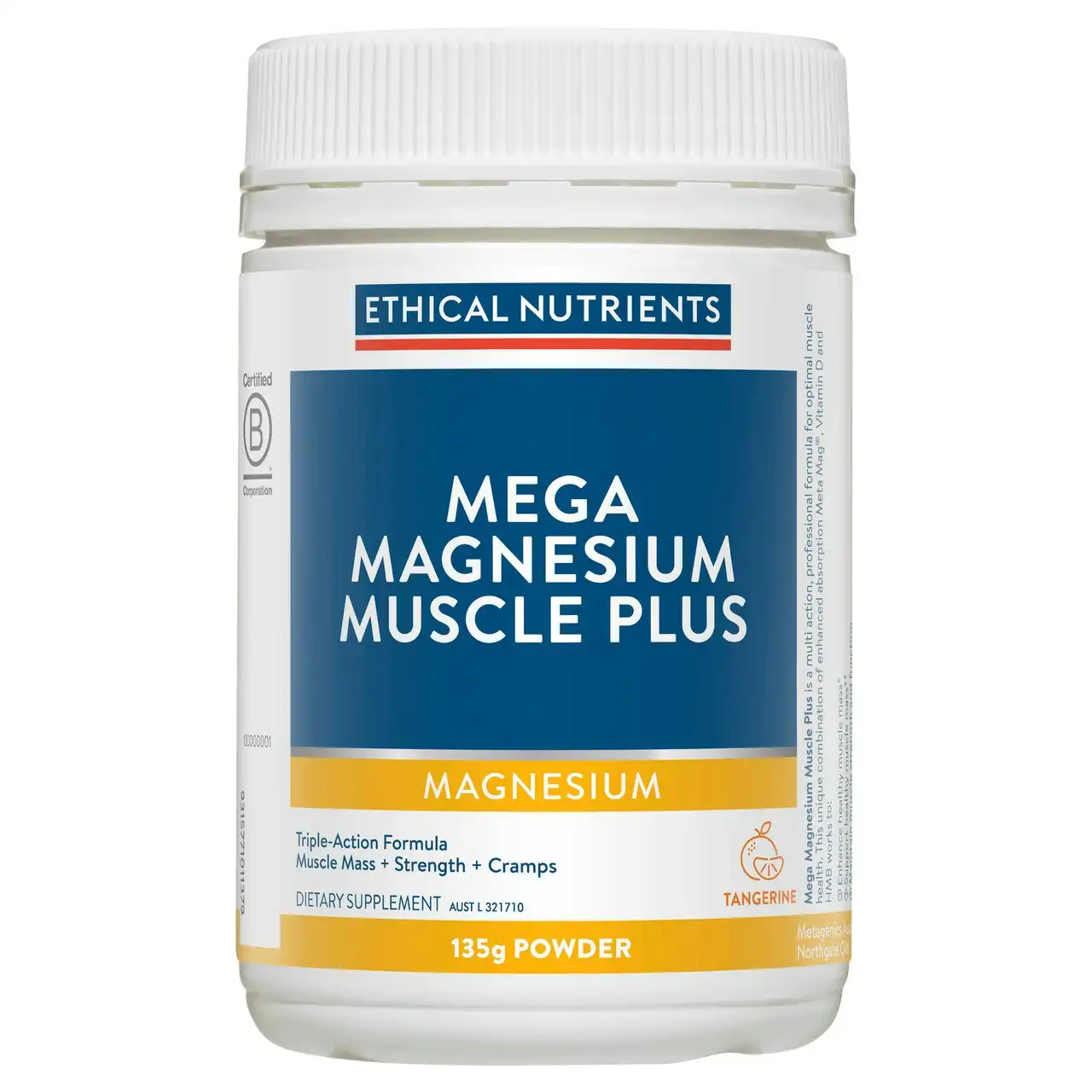 Ethical Nutrients Mega Magnesium Muscle Plus 135g