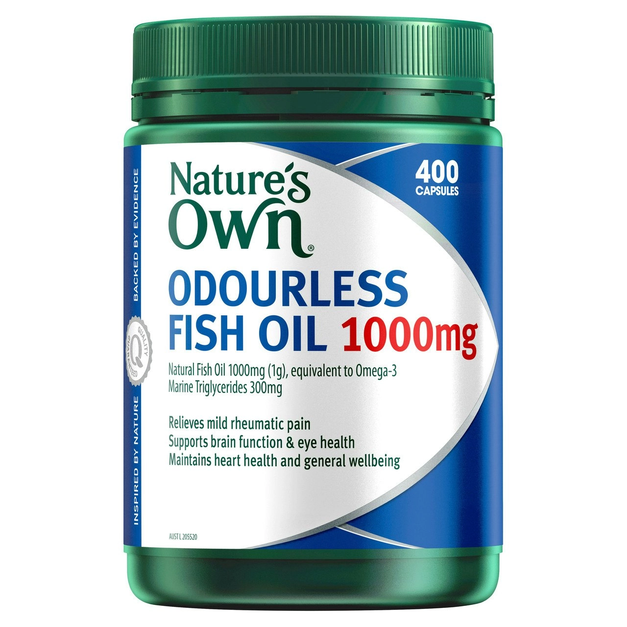 Nature's Own Odourless Fish Oil 1000mg