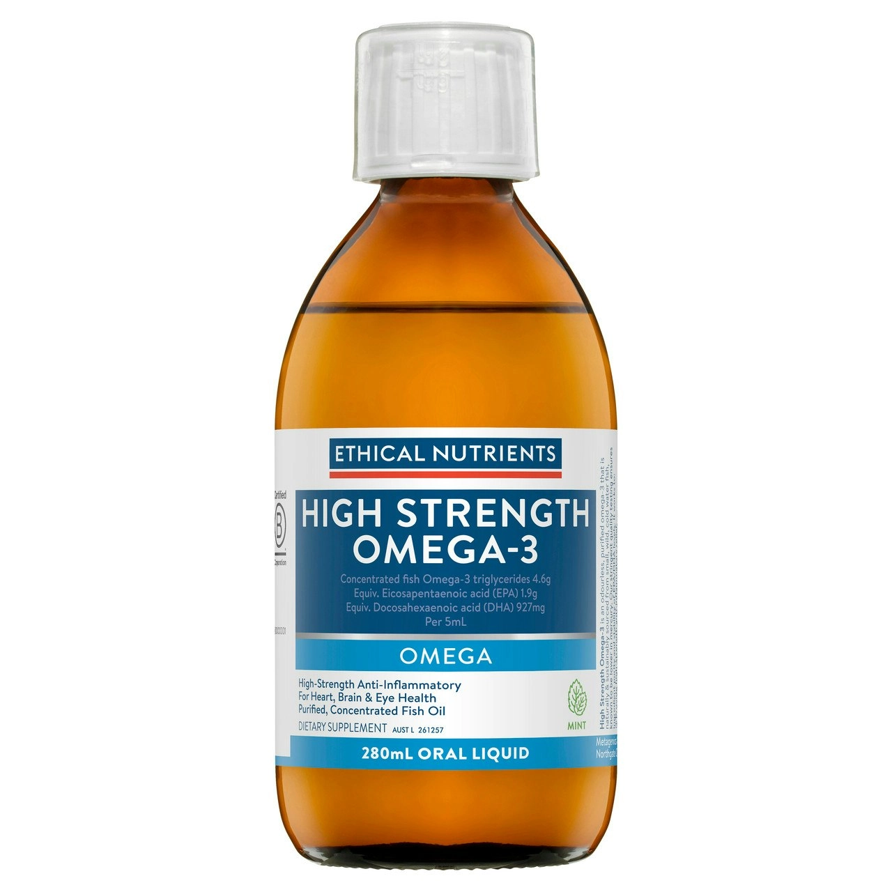 High Strength Omega-3 Fresh Mint 280mL