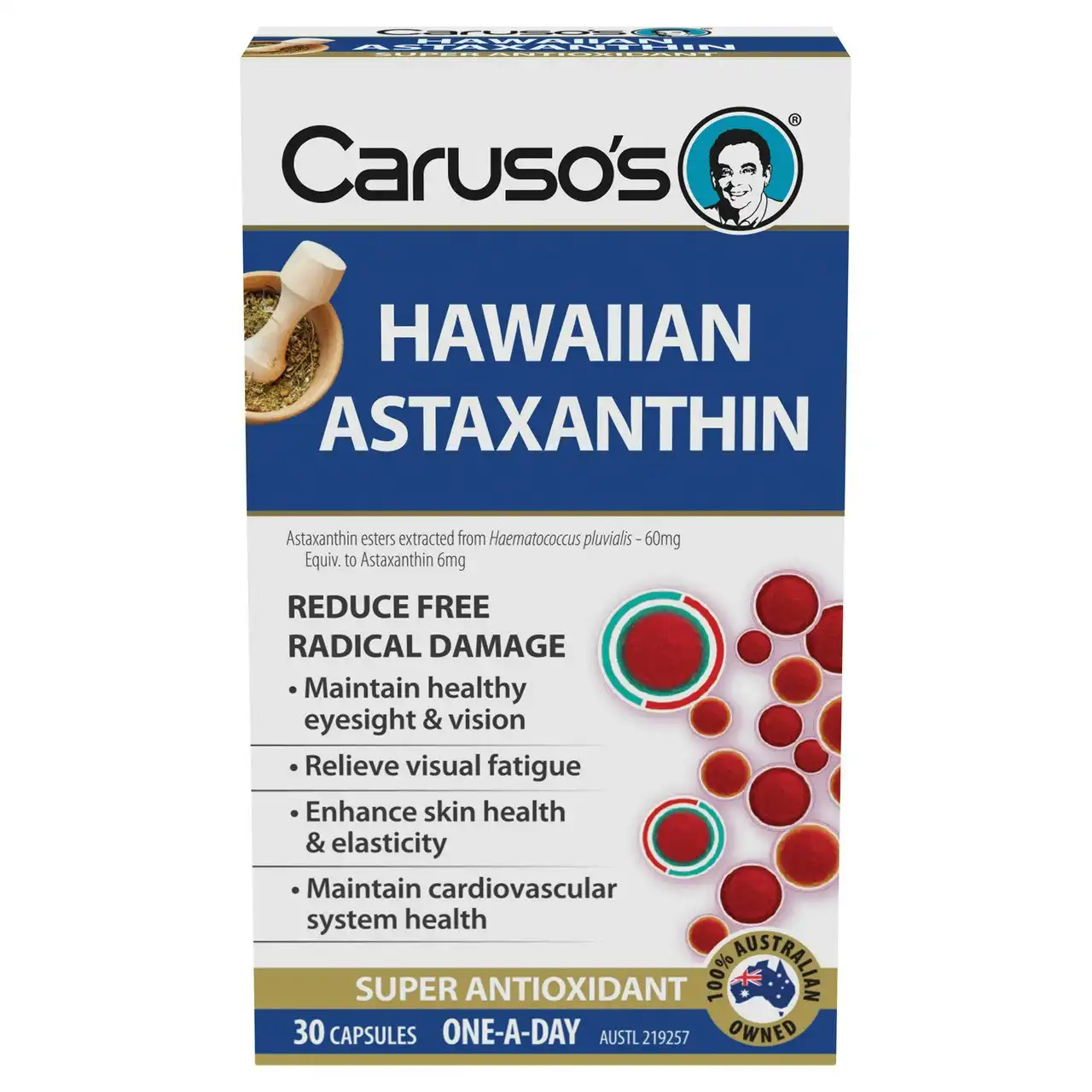 Caruso's Hawaiian Astaxanthin 30 Capsules