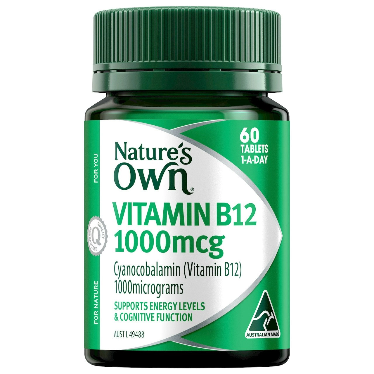 Nature's Own Vitamin B12 1000mcg 60 Tablets