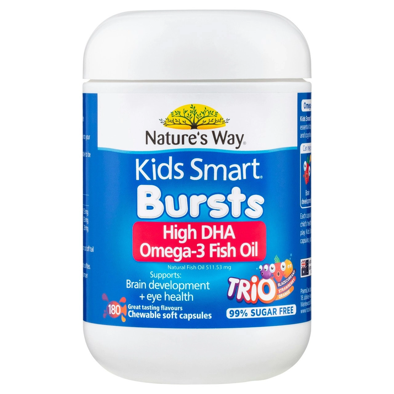 Nature's Way Kids Smart Bursts Omega-3 Fish Oil Trio 180s