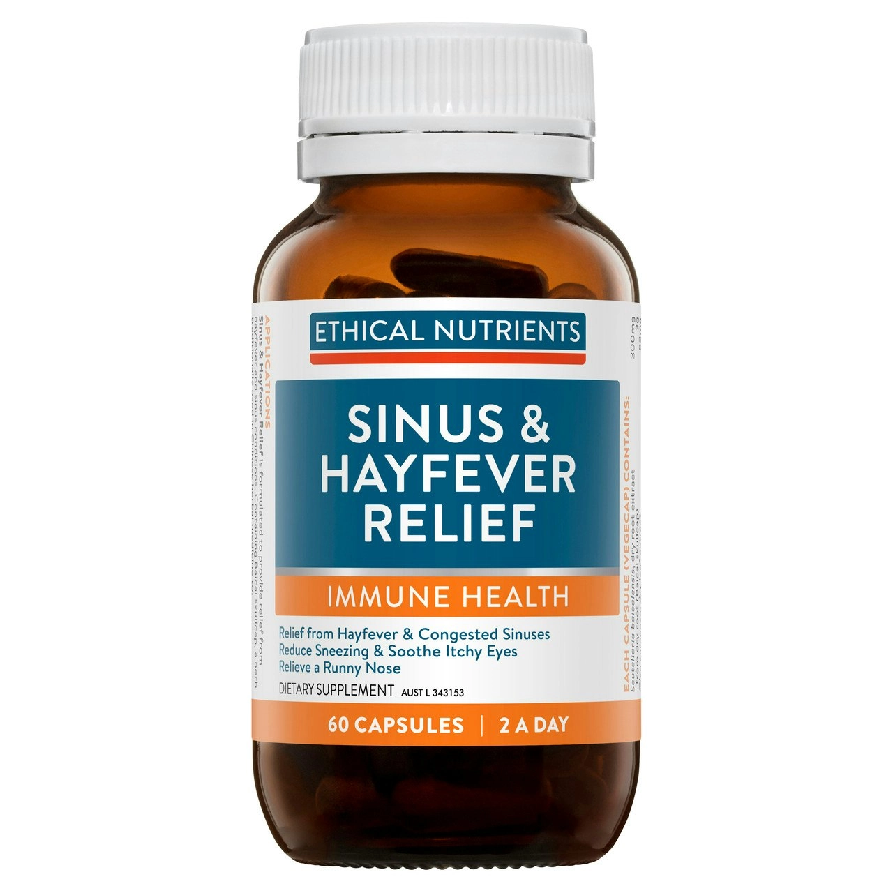 Ethical Nutrients Sinus & Hayfever Relief 60 Capsules