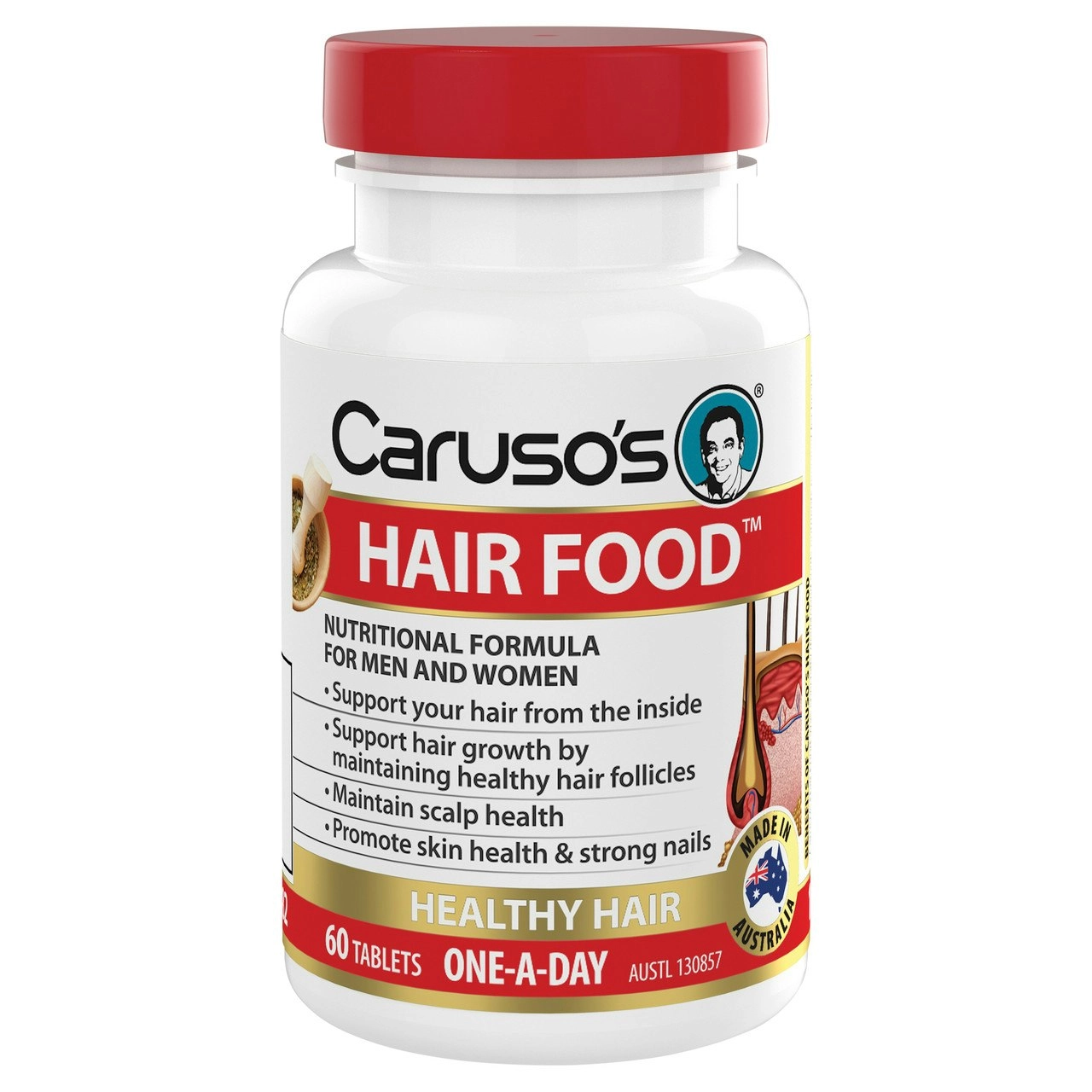 Caruso's Hair Food 60 Tablets