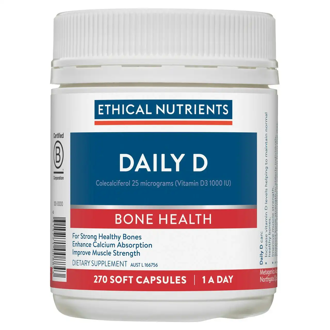 Ethical Nutrients Daily D 270 Capsules