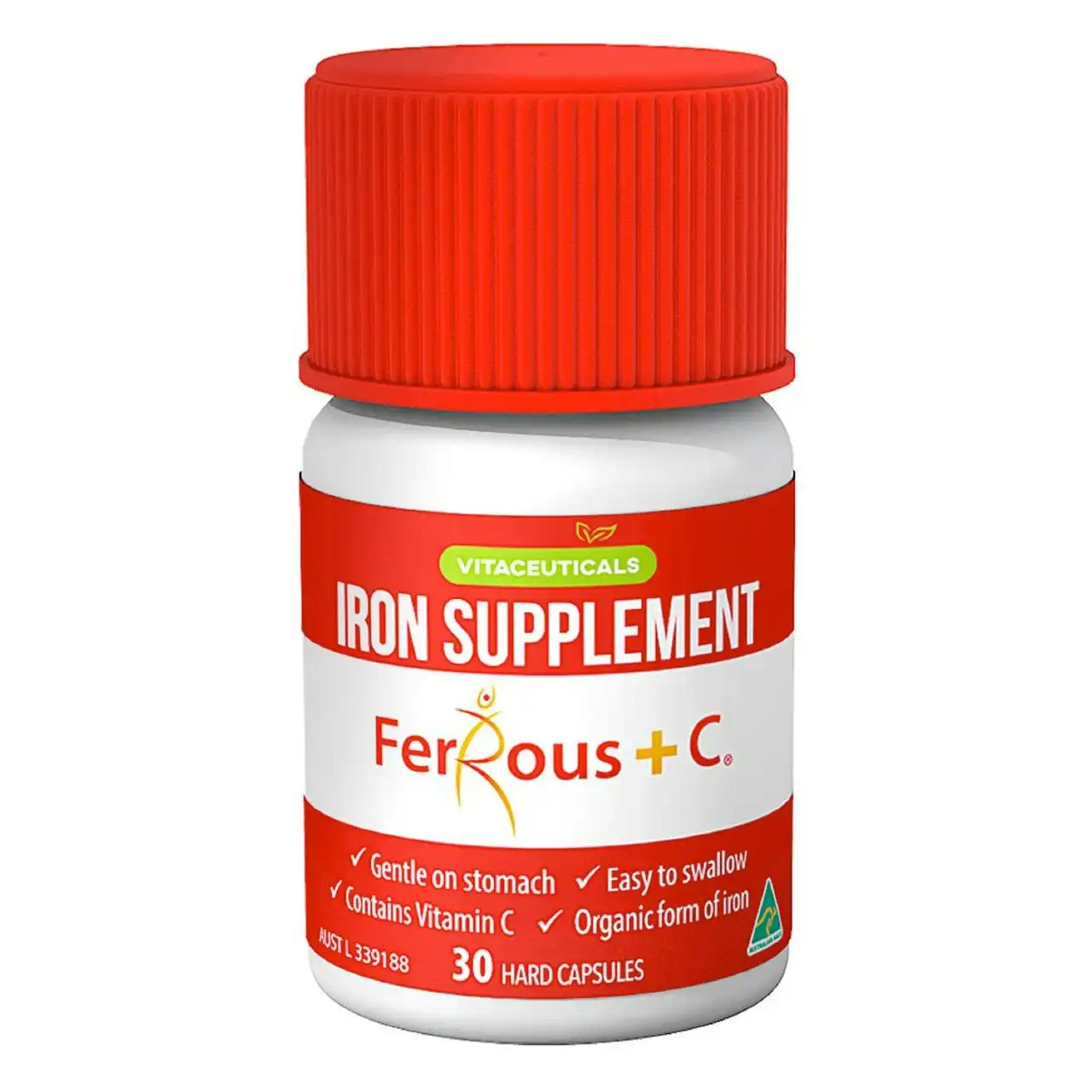 Ferrous + C Iron Supplement 30 Capsules