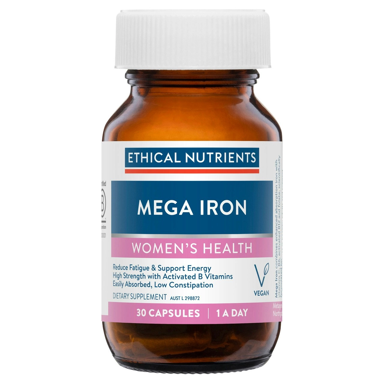 Ethical Nutrients Mega Iron 30 Capsules