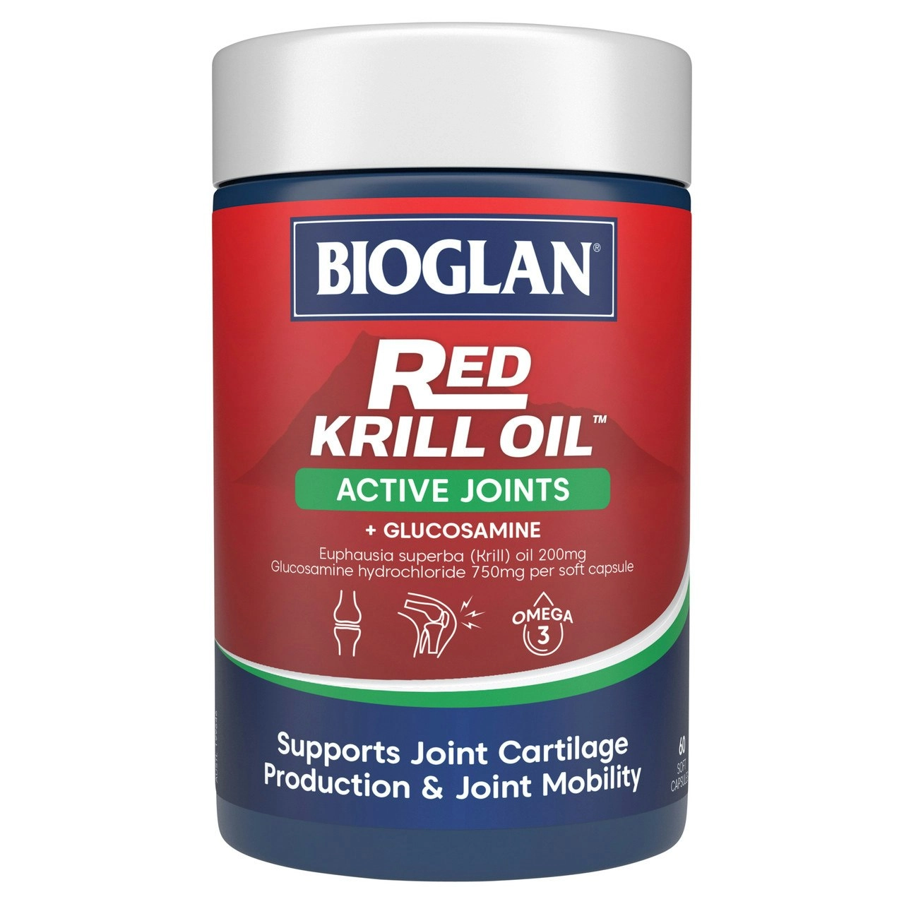 Bioglan Red Krill Oil Active Joints 60 Capsules