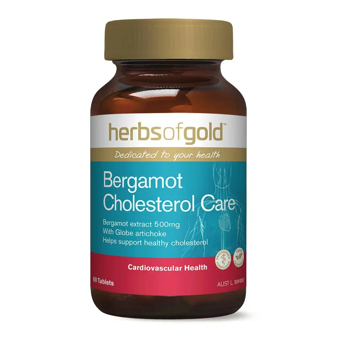 Herbs Of Gold Bergamot Cholesterol Care 60 Tablets