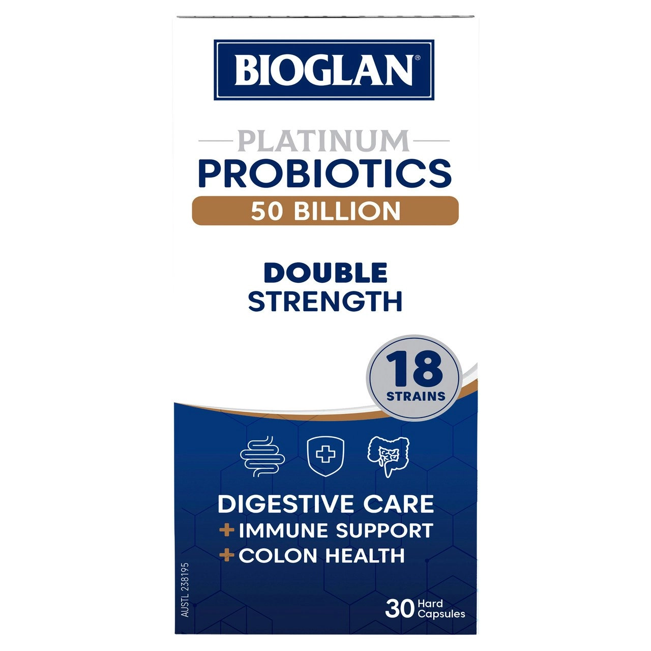 Bioglan Platinum Probiotics 50Billion 30 Capsules