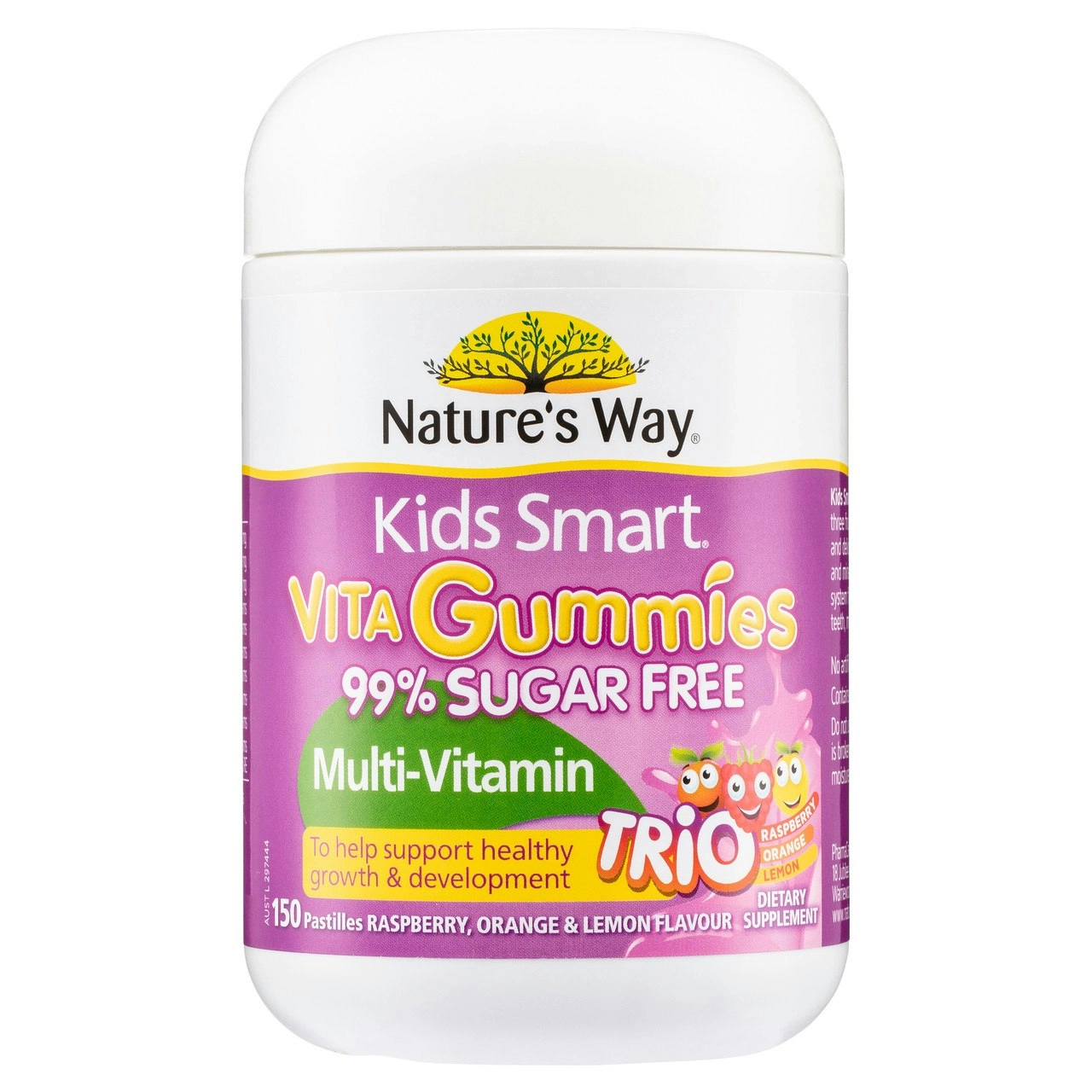 Nature's Way Kids Smart Vita Gummies 99% Sugar Free Multi-Vitamin Trio 150's