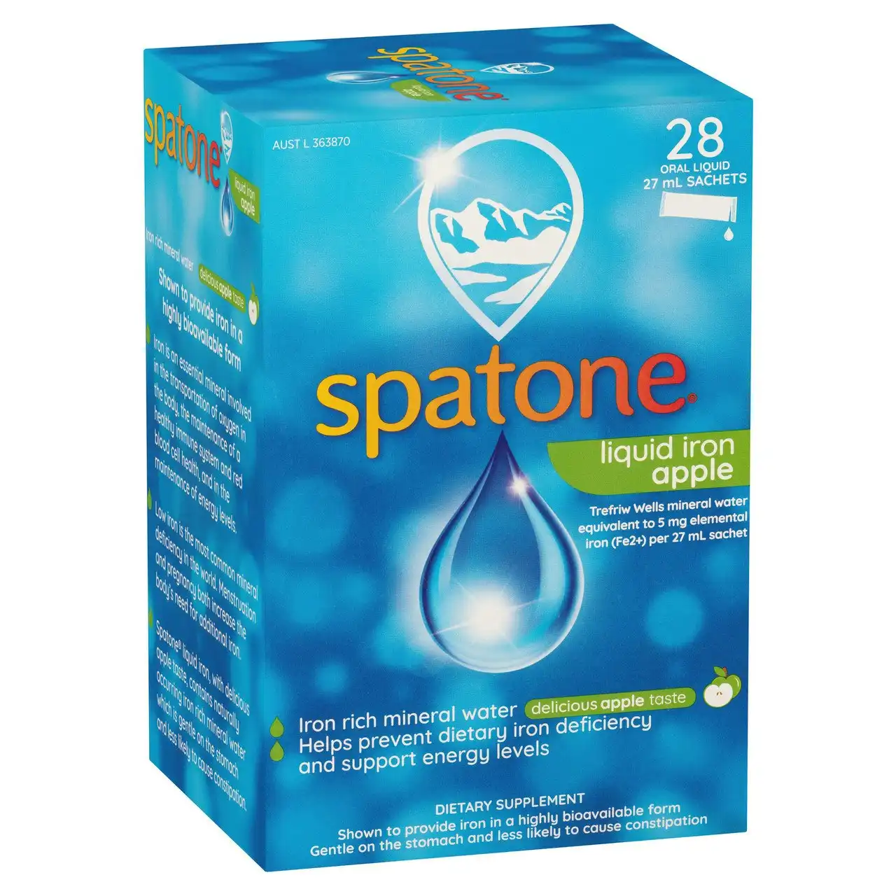 Spatone Liquid Iron Apple 28 Sachets 27mL