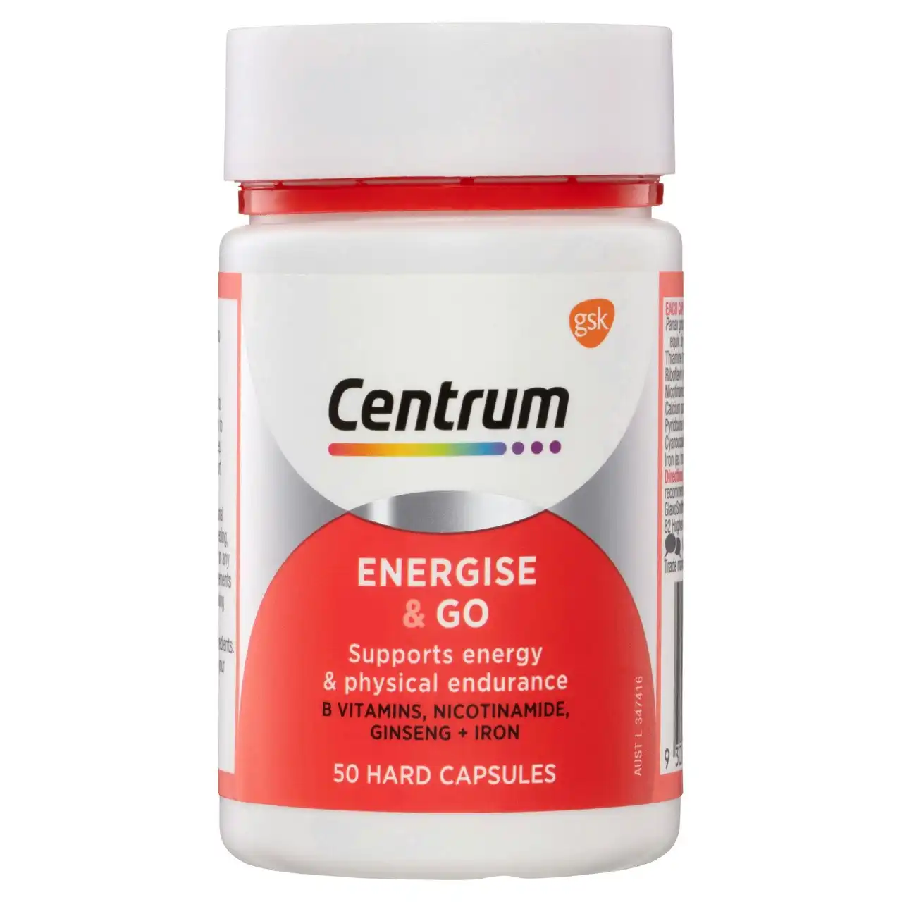 Centrum CAPSULE ENERGISE & GO 50 PACK