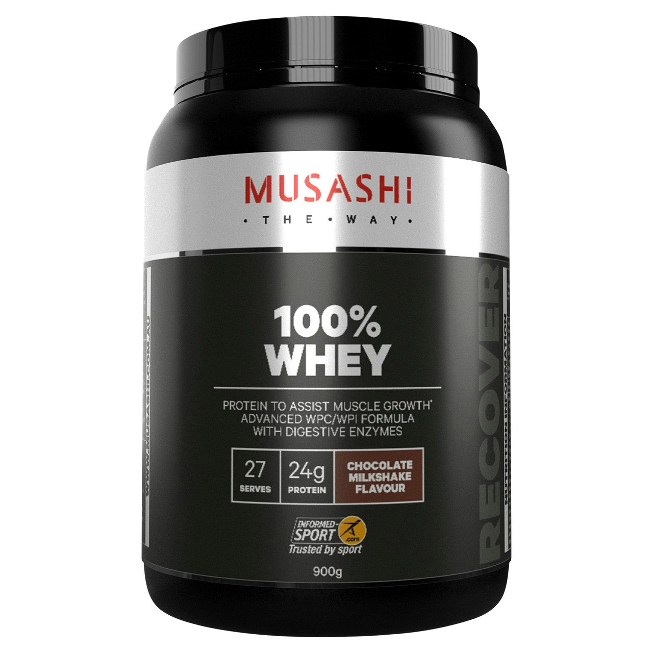 Musashi 100% Whey Chocolate Milkshake 900g