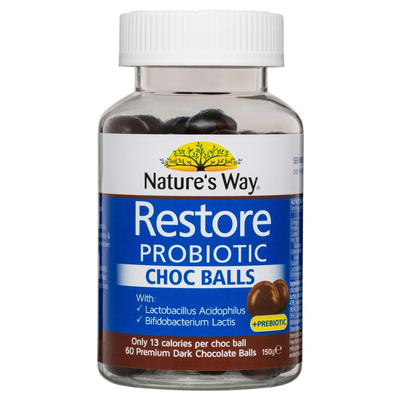 Nature's Way Restore Probiotic Choc Balls 60