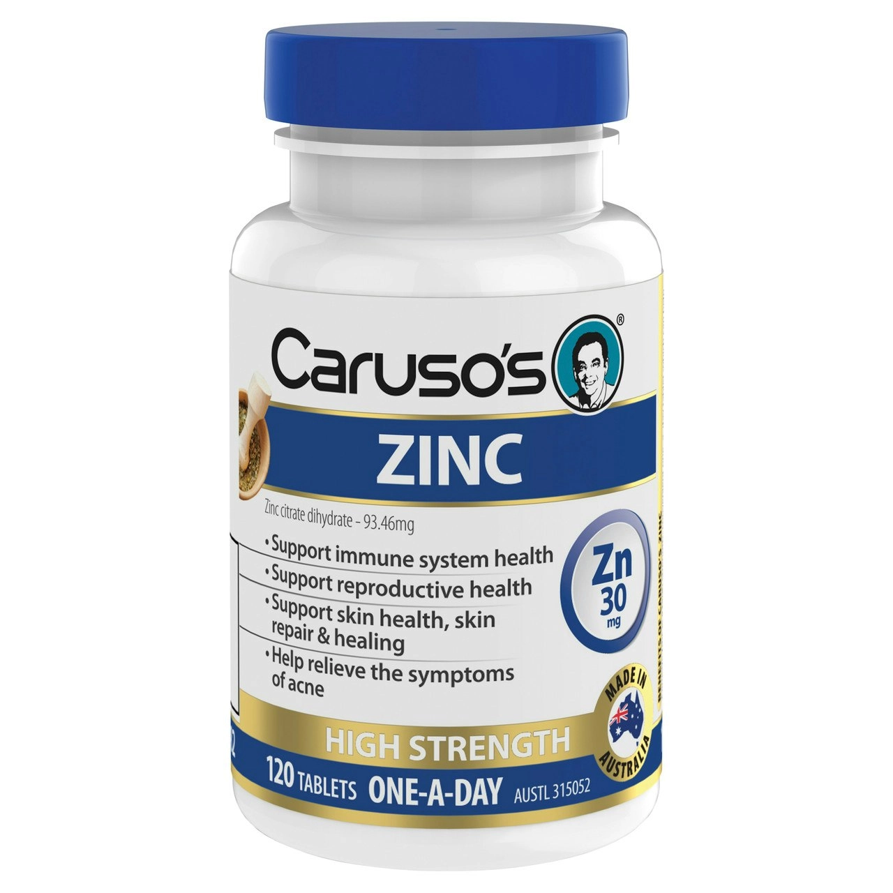 Caruso's Zinc 120 Tablets