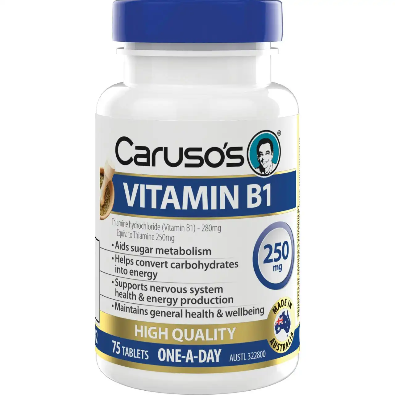 Caruso's Vitamin B1 75 Tablets