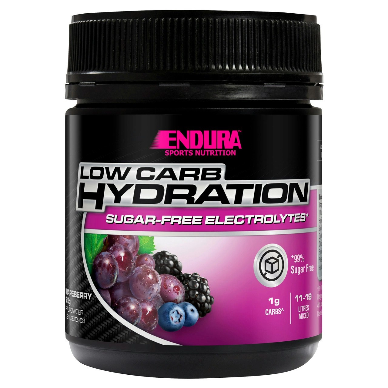 Endura Low Carb Hydration Grapeberry 128g