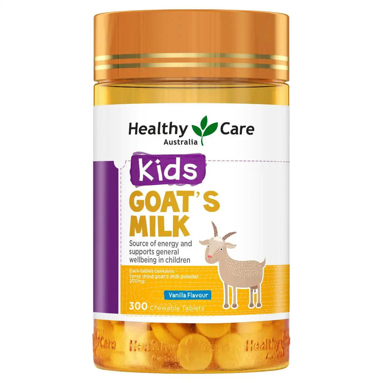 Healthy Care Kids Goat Milk Vanilla Flavour 300 Tablets