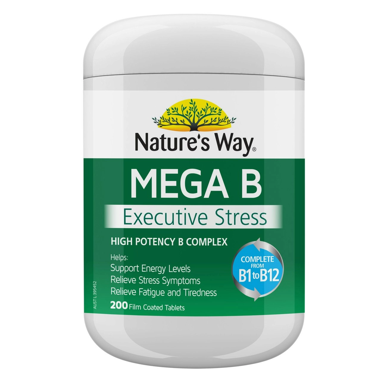 Nature's Way Mega B 200 Tablets