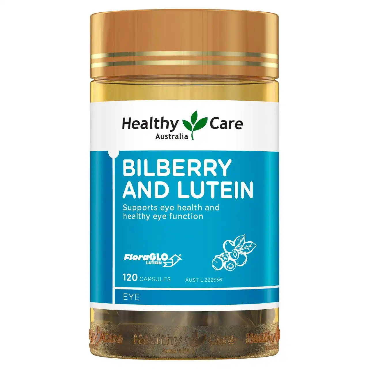 Healthy Care Bilberry and Lutein 120 Capsules