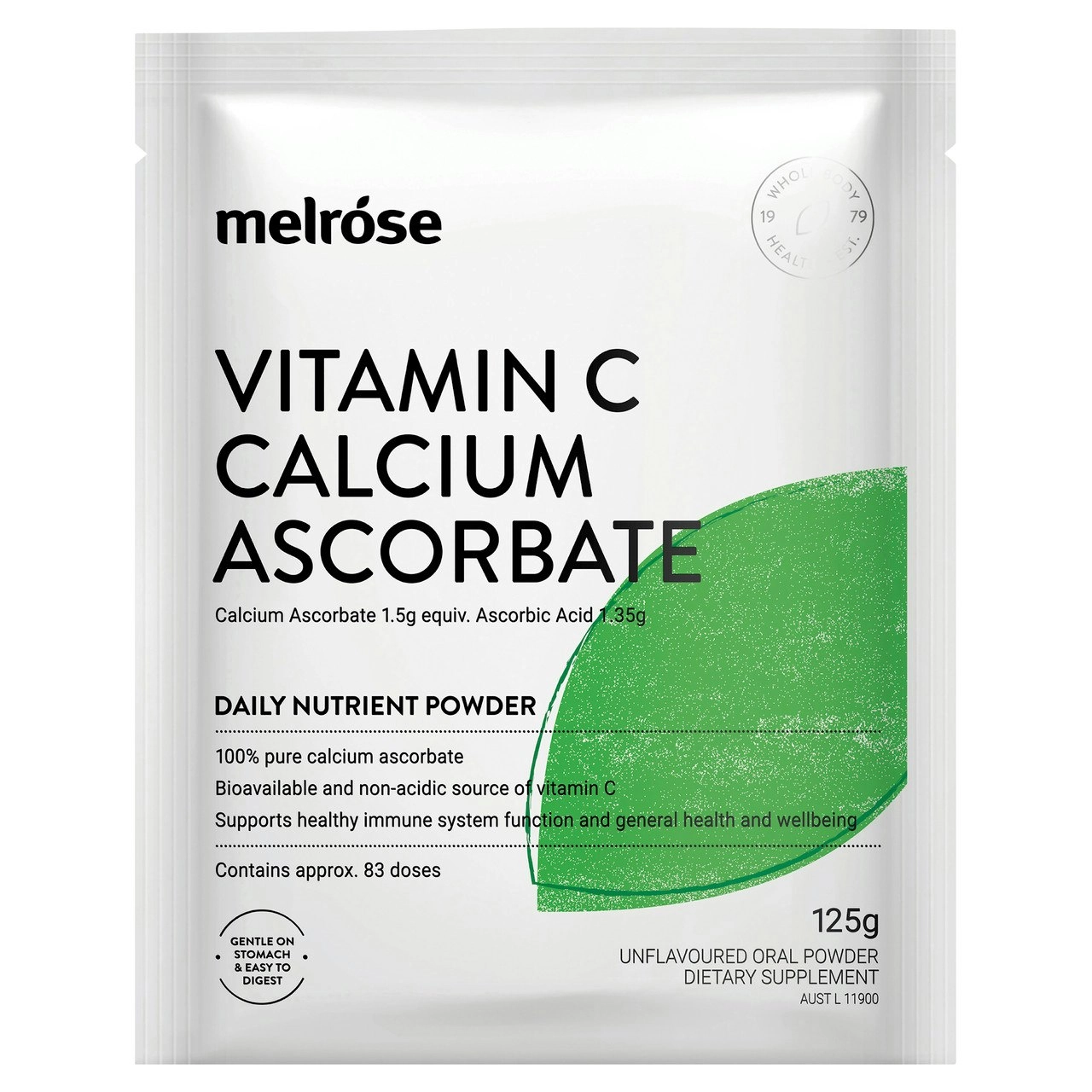 Melrose Vitamin C Calcium Ascorbate 125g