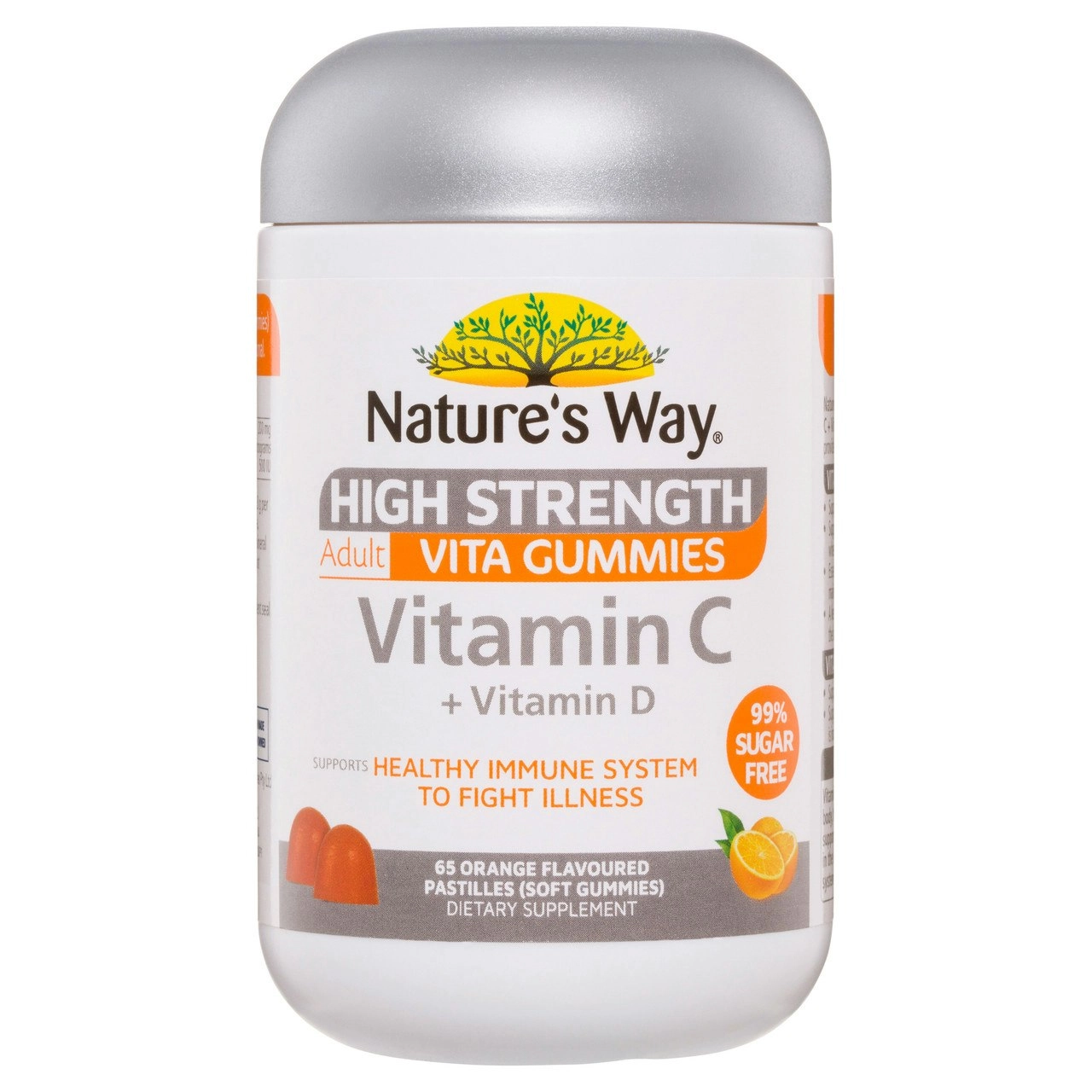 Nature's Way High Strength Adult Vita Gummies Vitamin C + Vitamin D 65's