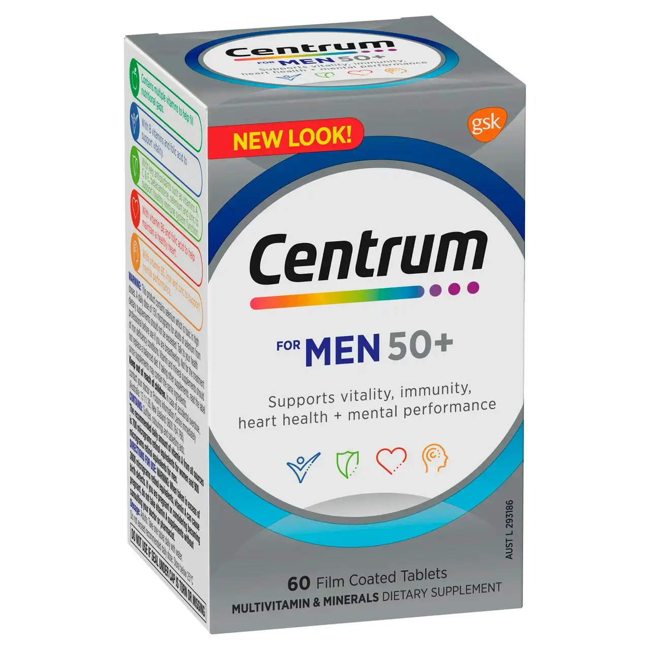 Centrum for Men 50+ 60 Tablets