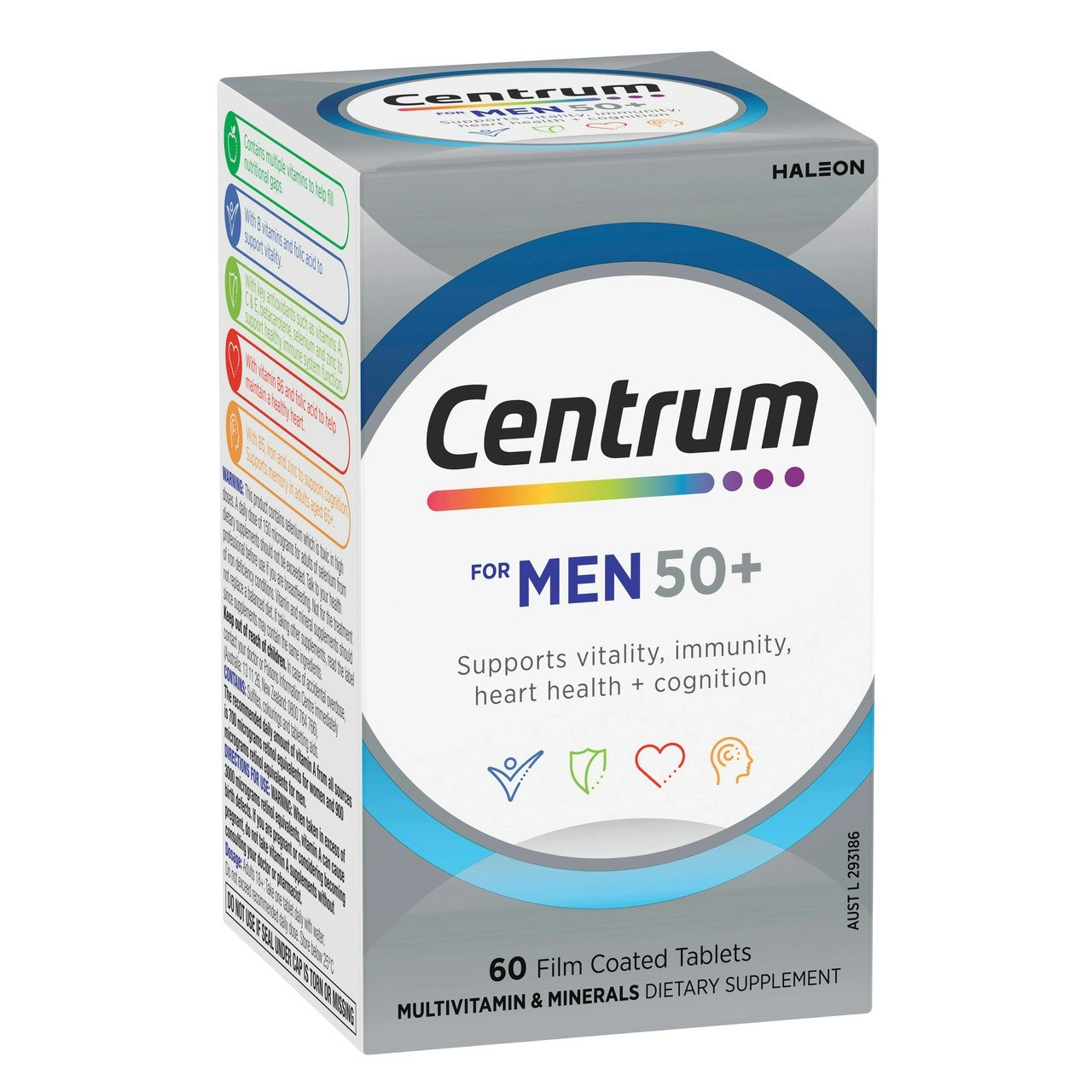 Centrum for Men 50+ 60 Tablets