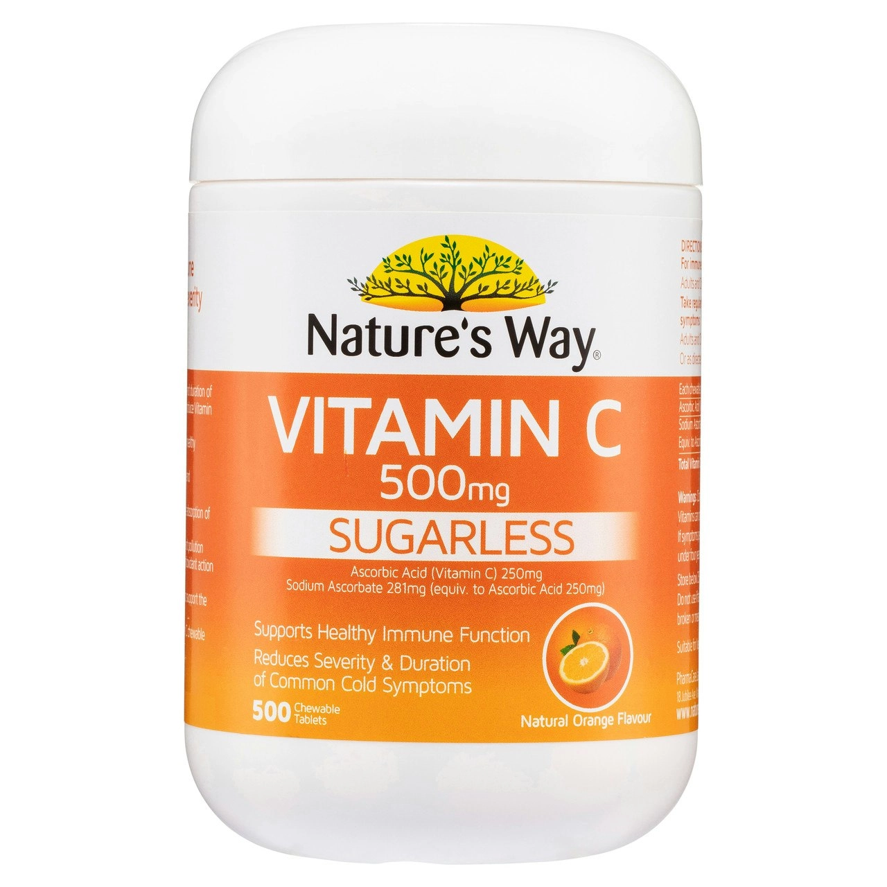 Nature's Way Sugarless Vitamin C 500mg Tablets 500