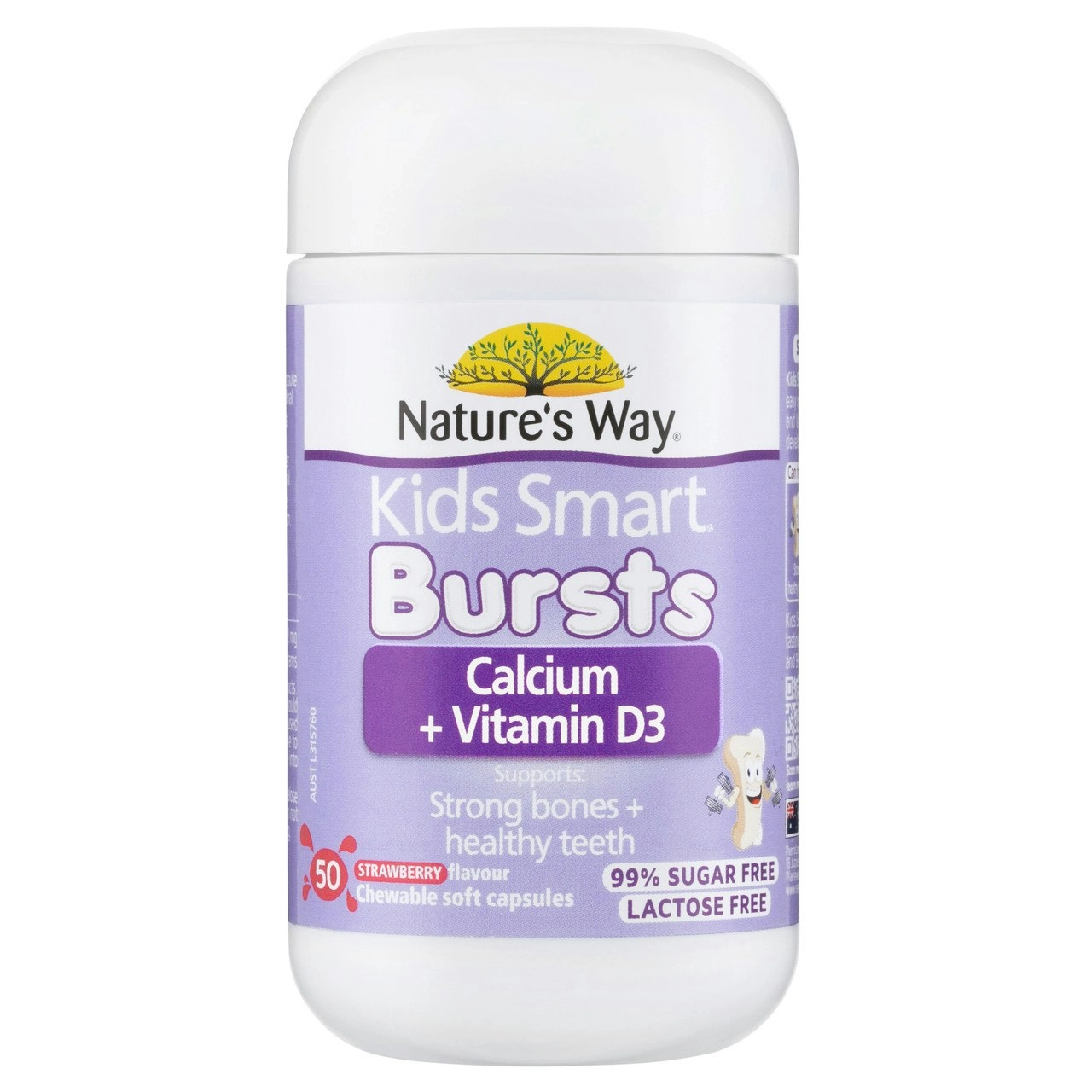 Nature's Way Kids Smart Bursts Calcium + Vitamin D3