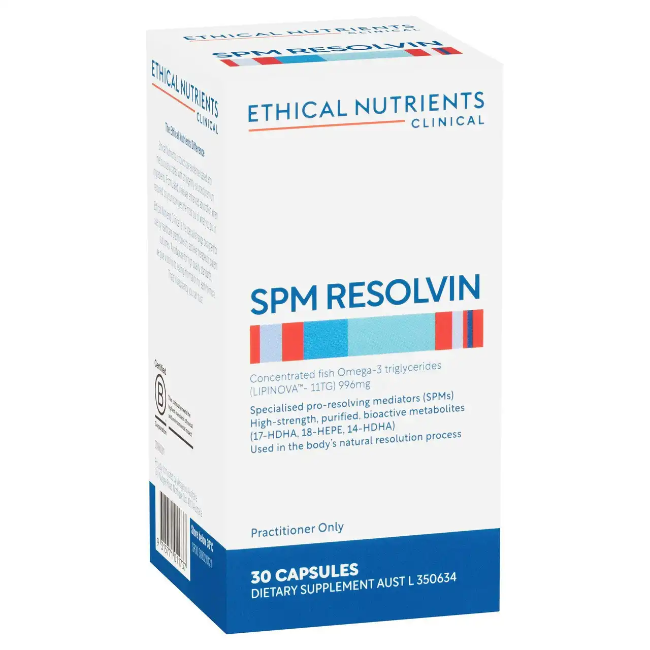 Ethical Nutrients Clinical SPM Resolvin 30 Soft Capsules