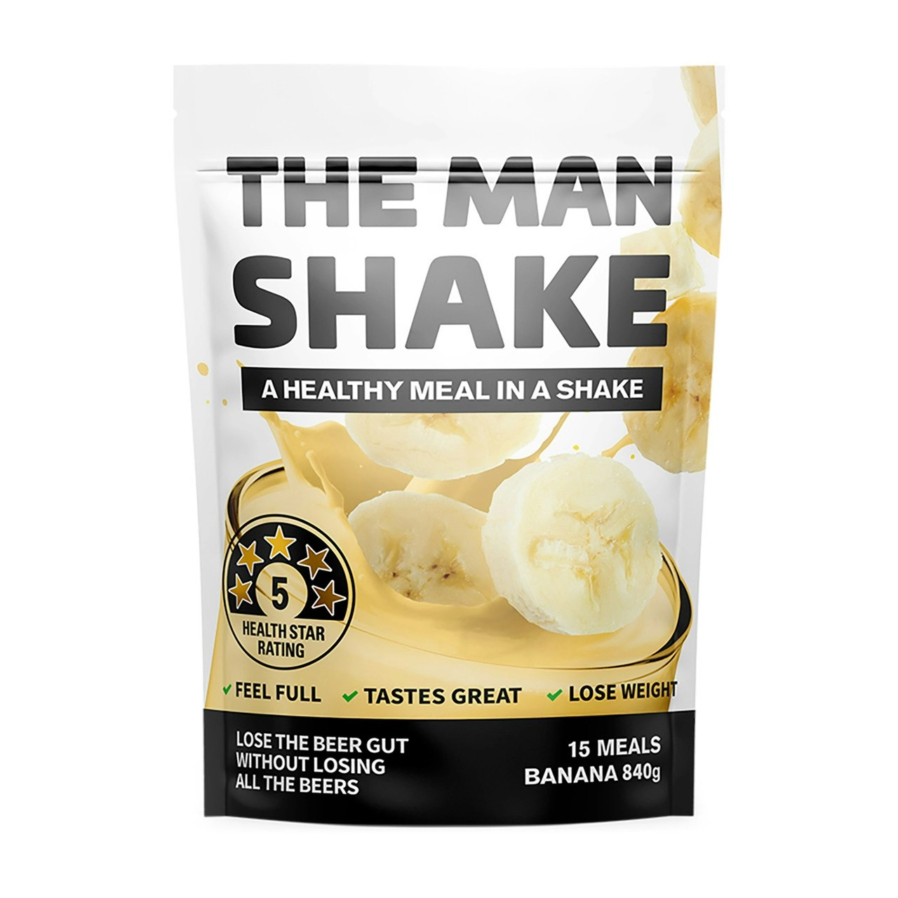 The Man Shake Meal Replacement Banana 840g