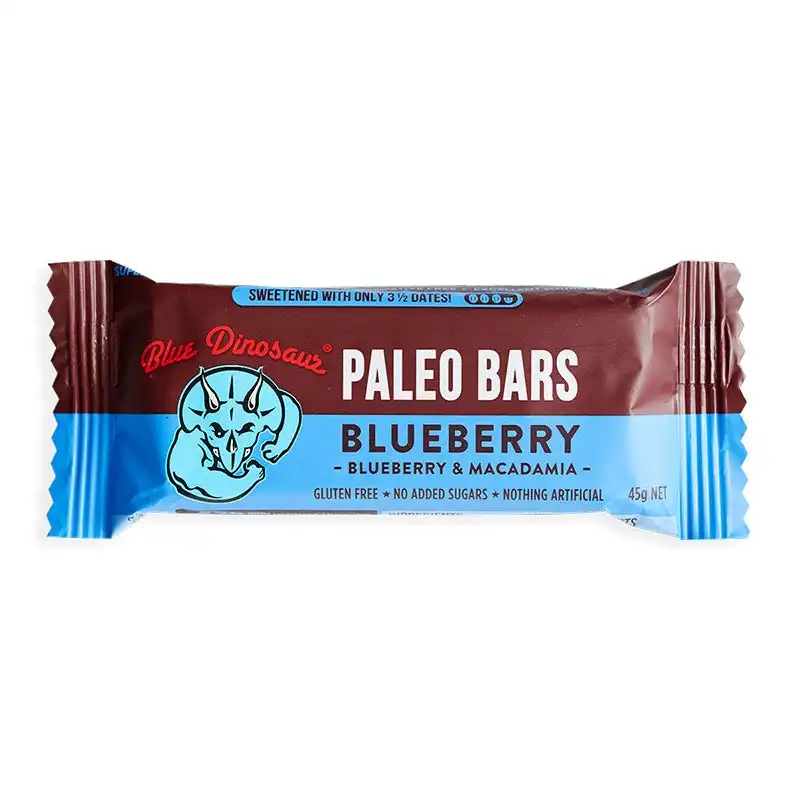 Blue Dinosaur Blueberry & Macadamia Paleo Bar 45g