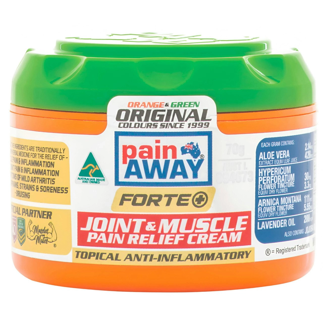 Pain Away Forte+ Original Pain Relief Cream 70g