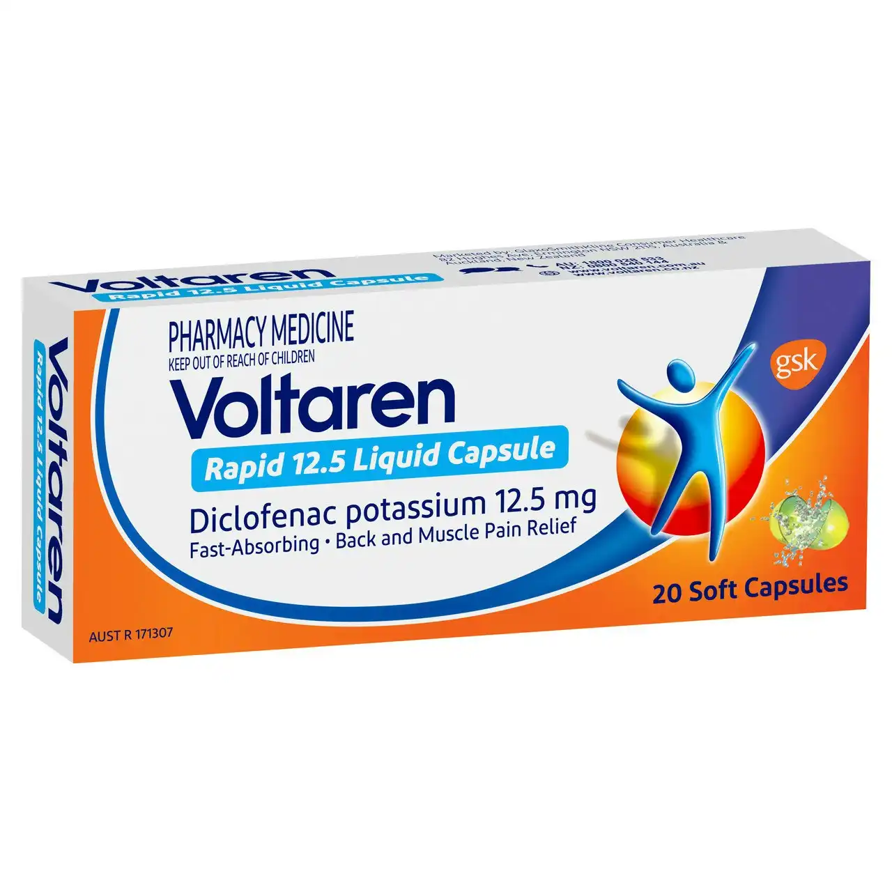 Voltaren Rapid 12.5 Liquid Capsule 20 Pack