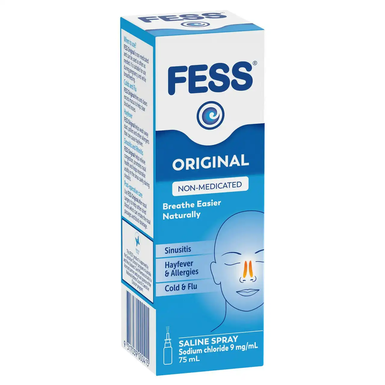 FESS Original Nasal Saline Spray 75mL