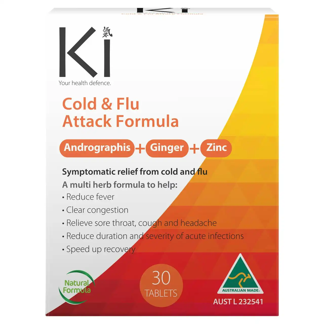 Ki Cold & Flu Attack 30 Tablets