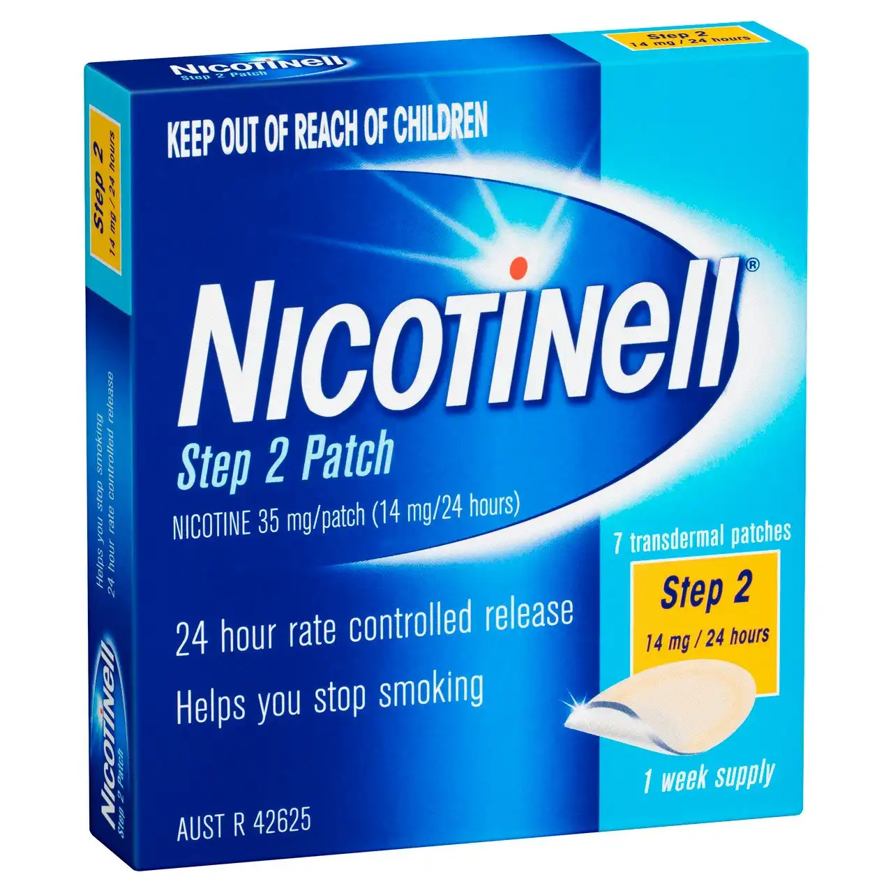 Nicotinell Stop Smoking Step 2 Patch 14mg 7 Pack