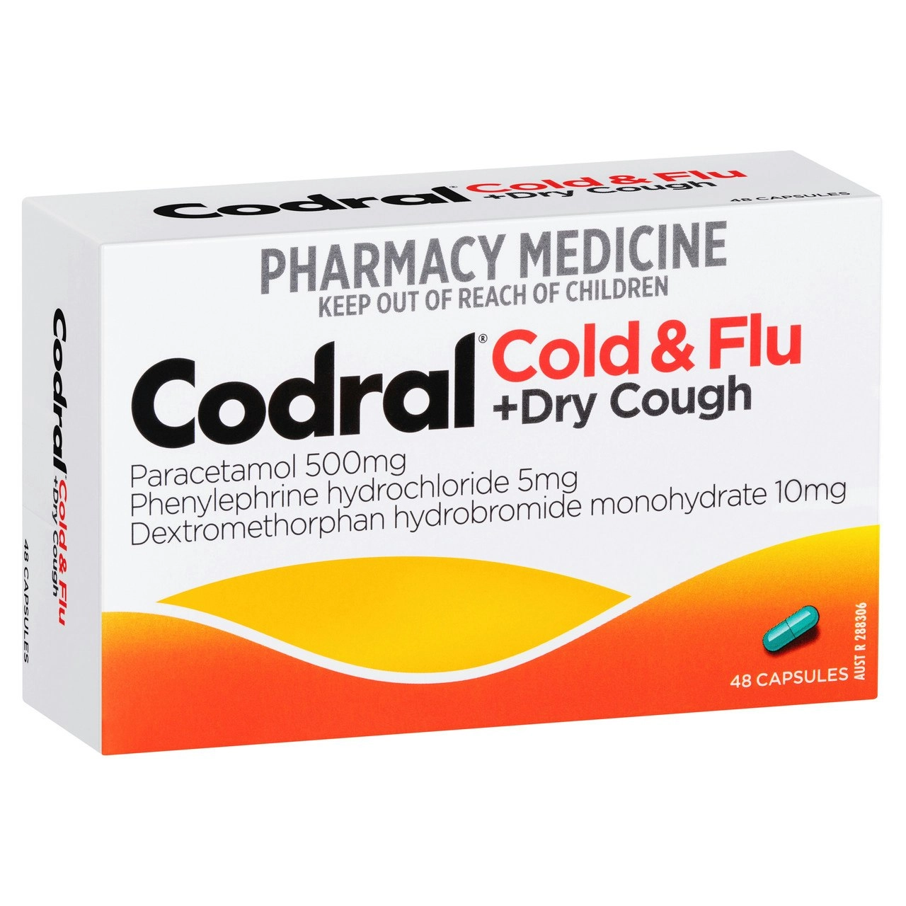 CODRAL Cold & Flu + Dry Cough Capsules 48 Pack