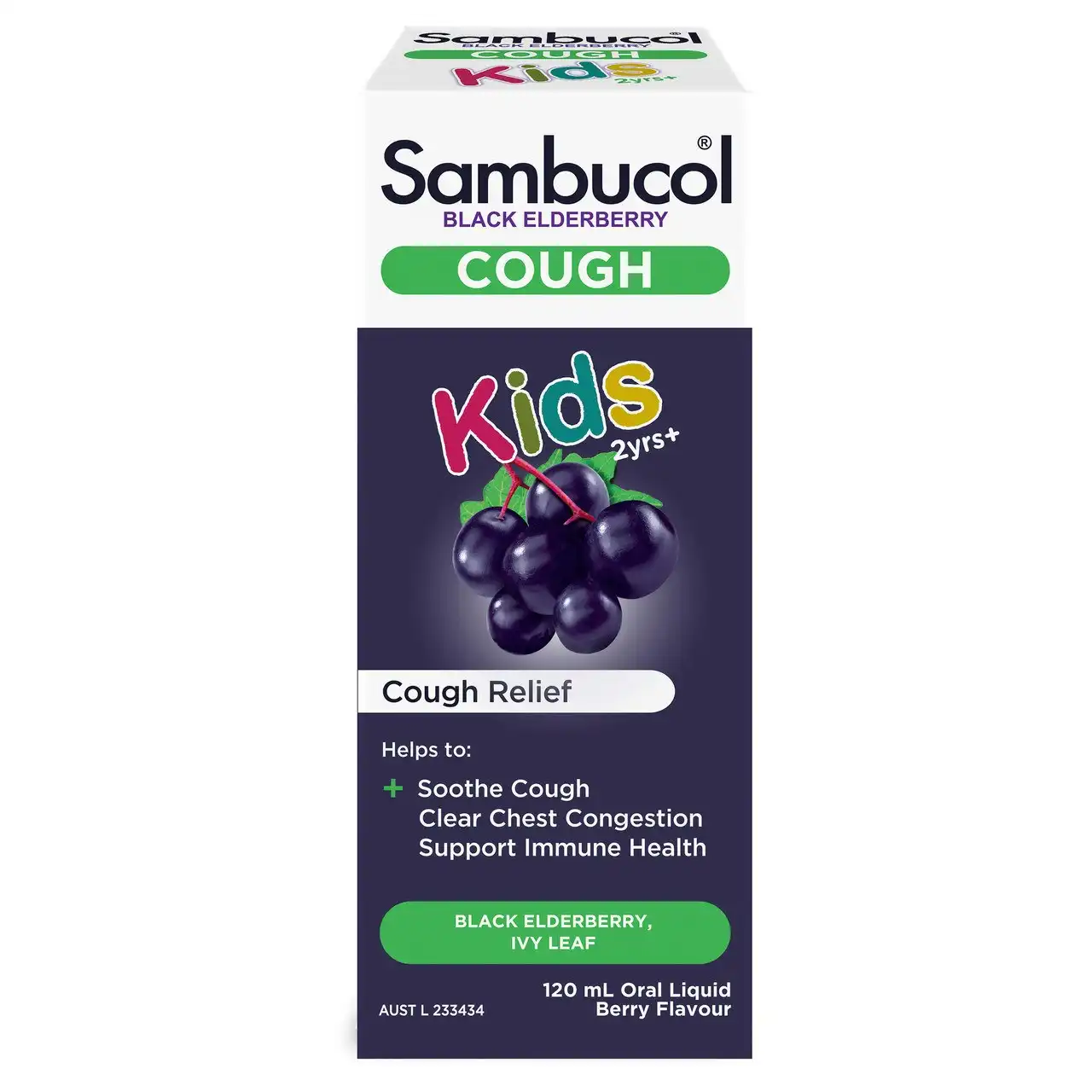 Sambucol Black Elderberry Kids Cough 120mL