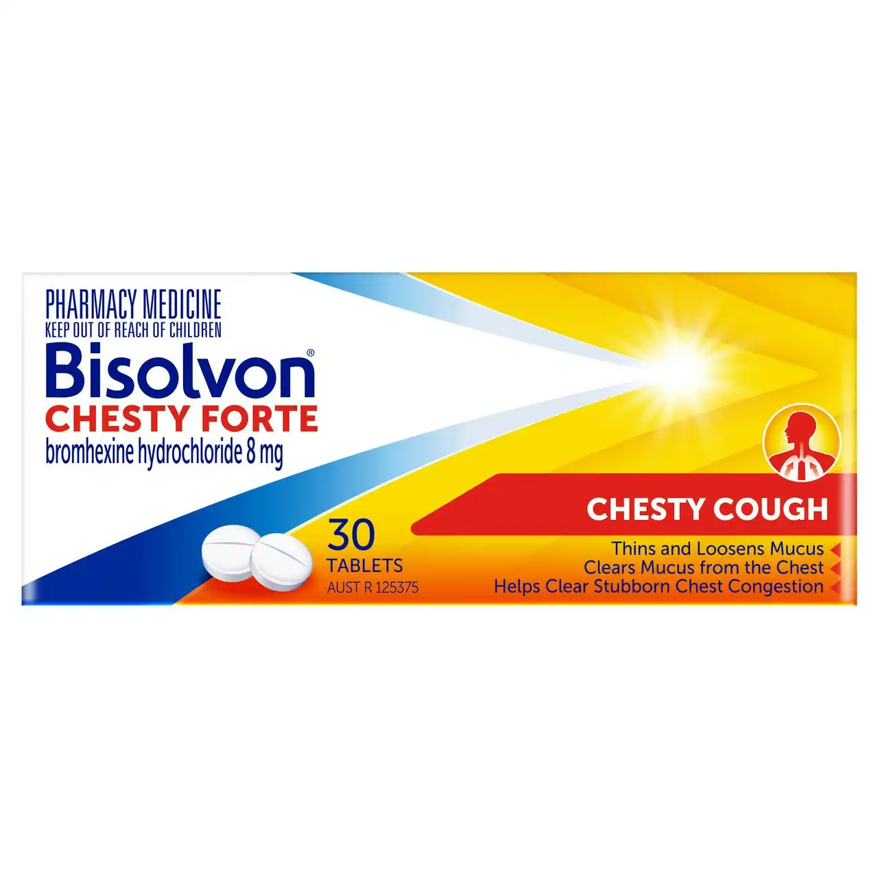 Bisolvon Chesty Forte 30 Tablets