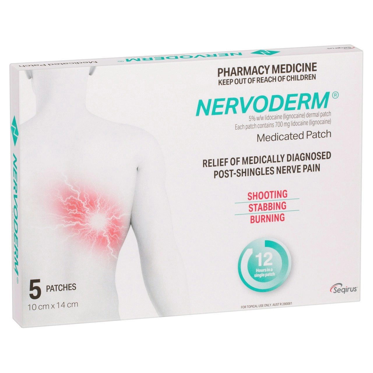 Nervoderm Medicated Patch 5 Pack